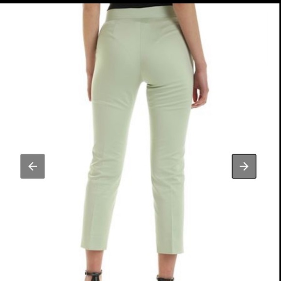 NWT $595 Max Mara Luana pants in size 8 color is called pastel green super light - Picture 3 of 13